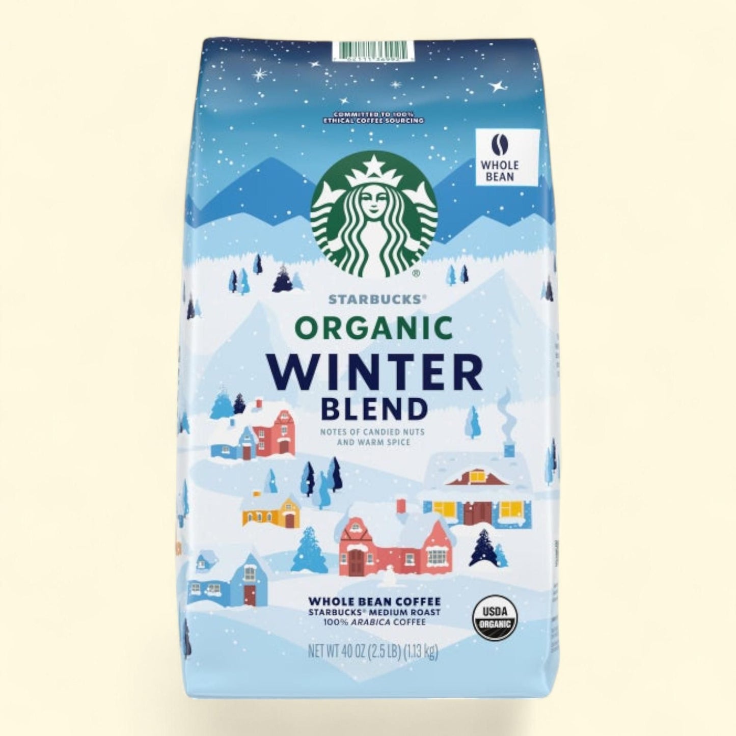 Starbucks Winter Blend Whole Bean Coffee, 2.5 lbs — authentic US product shipped worldwide by Treatspree