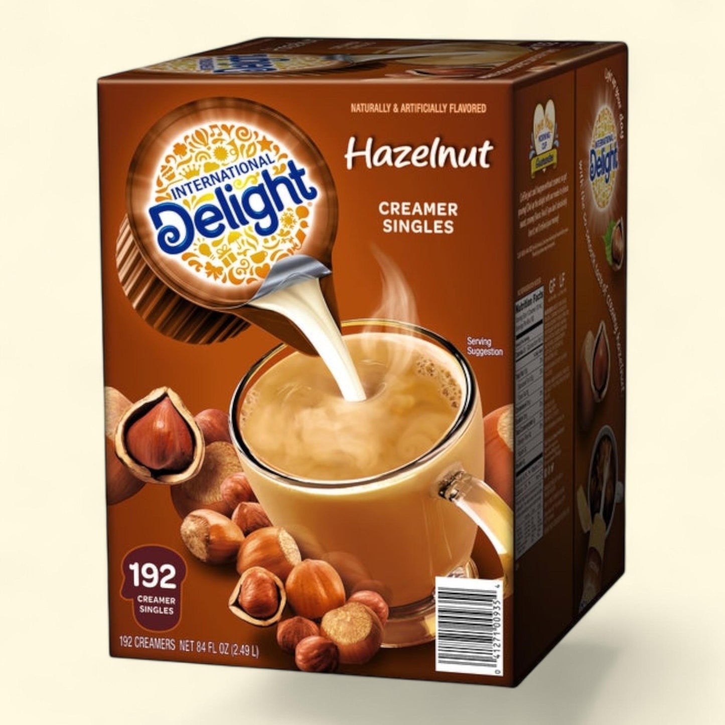 International Delight Liquid Creamer, Hazelnut, 192-count