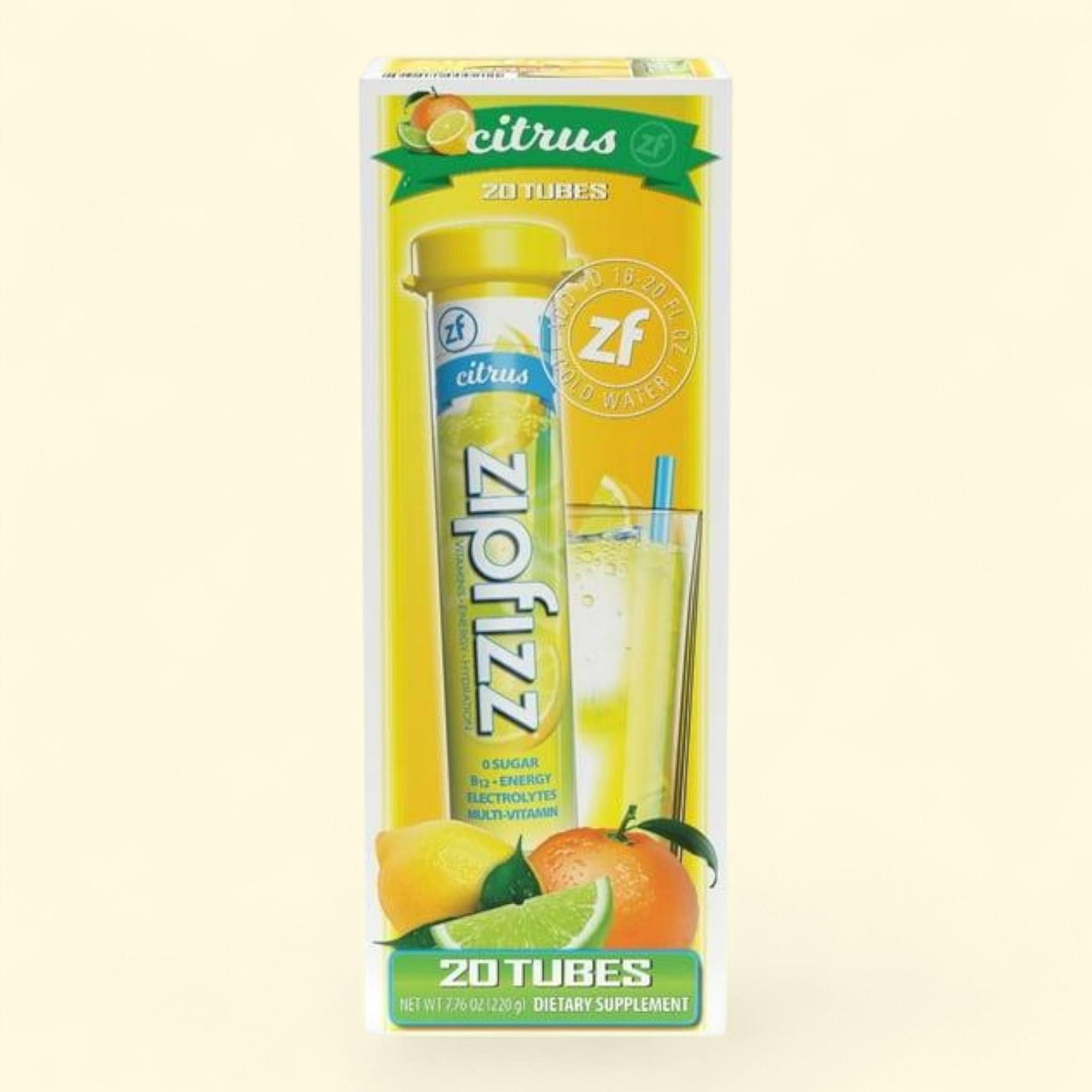 Zipfizz Energy Drink Mix, Citrus, 20 ct.