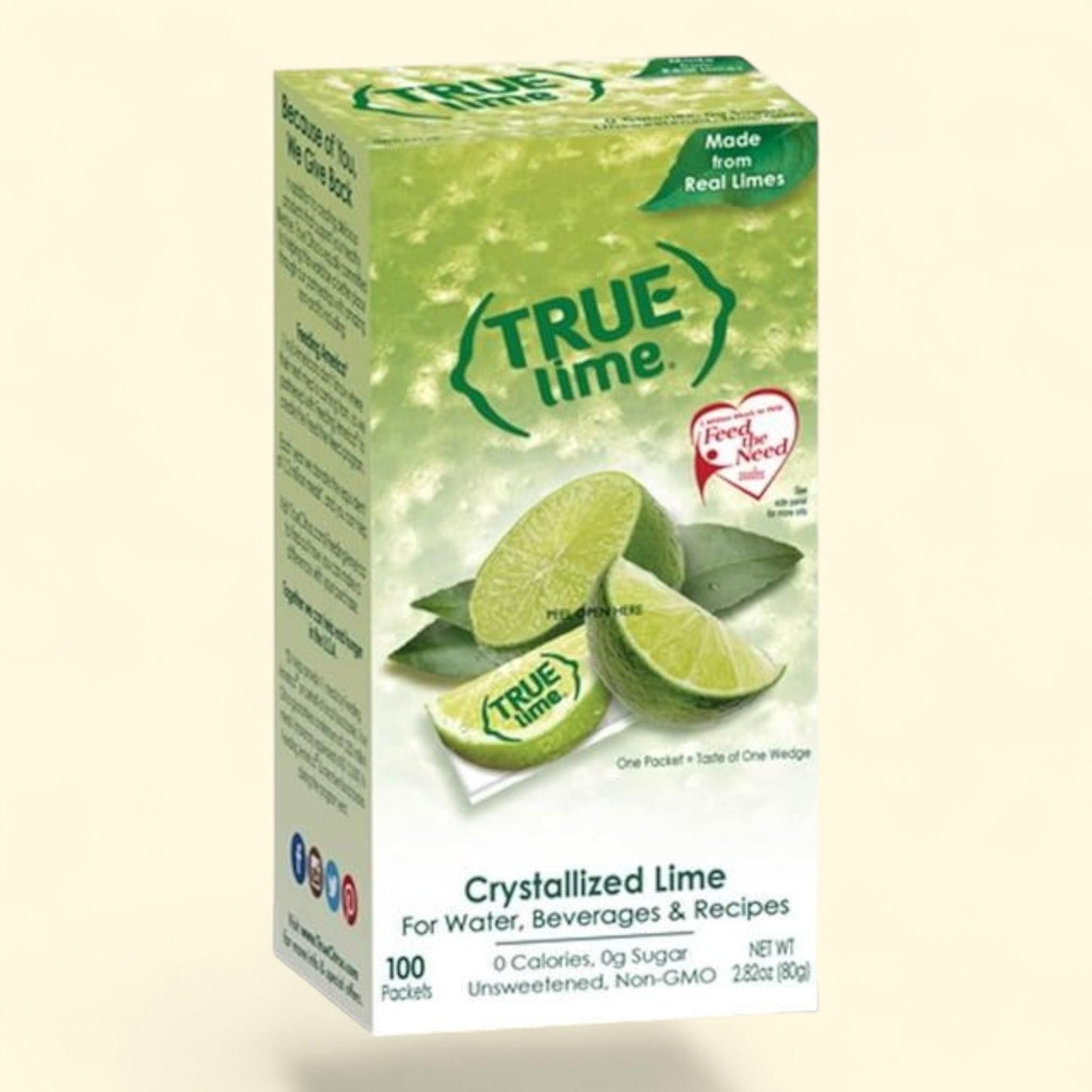 True Lime, Crystallized Lime Packets, 100 ct.