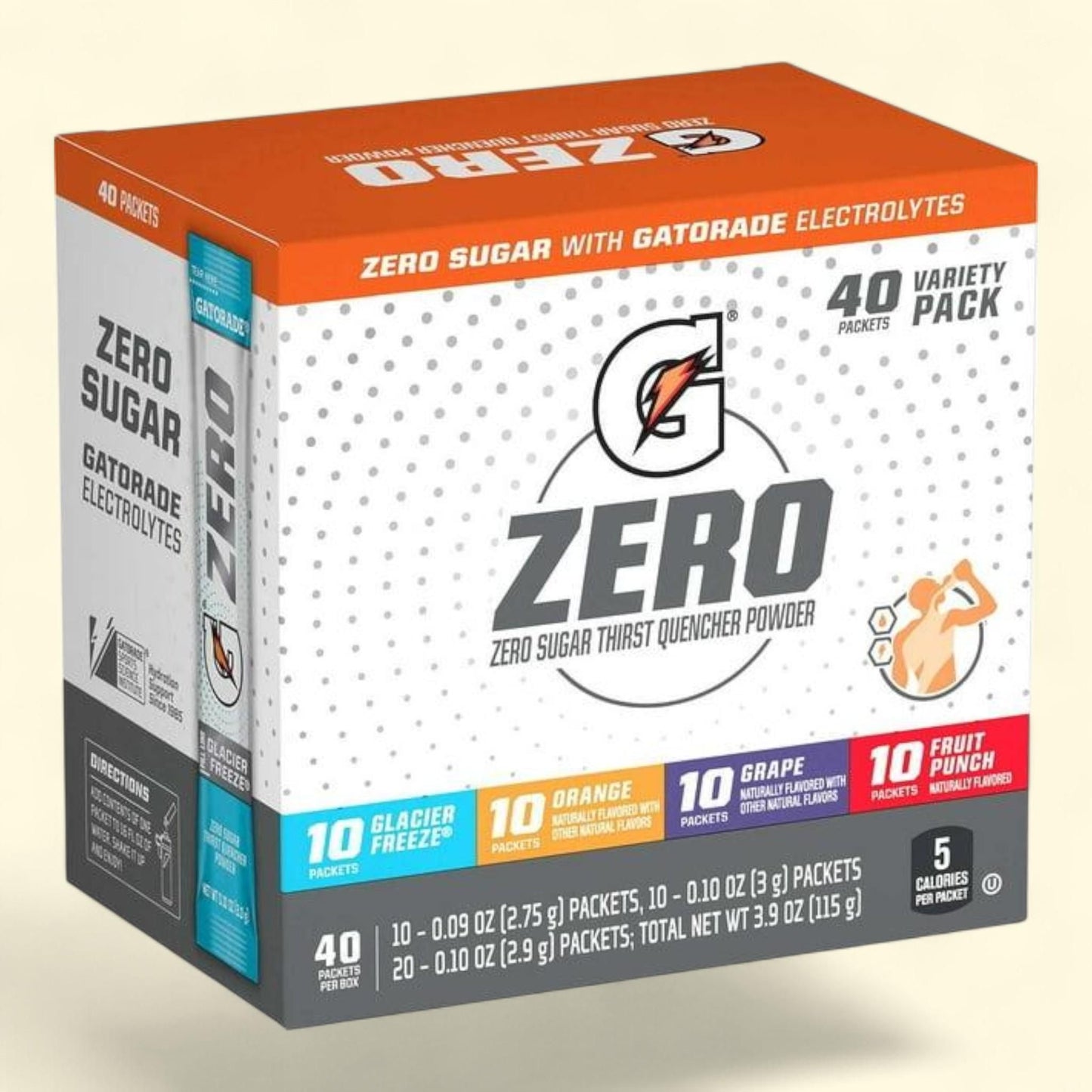 Gatorade G Zero Powder Variety Pack, 40 pk.