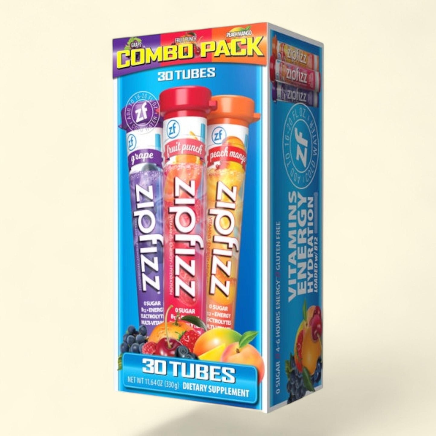 Zipfizz Energy Drink Mix, Variety Pack, 30 Tubes