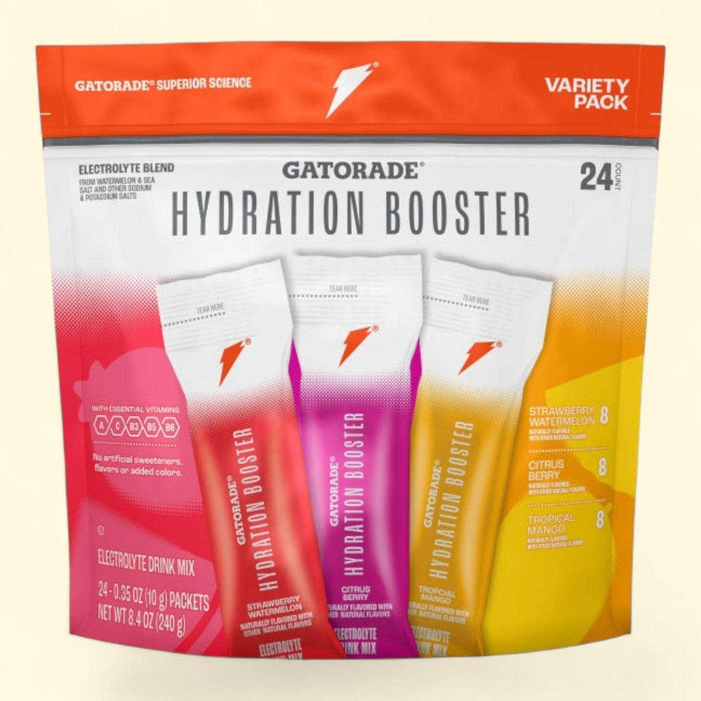 Gatorade Hydration Booster, 24 Sticks