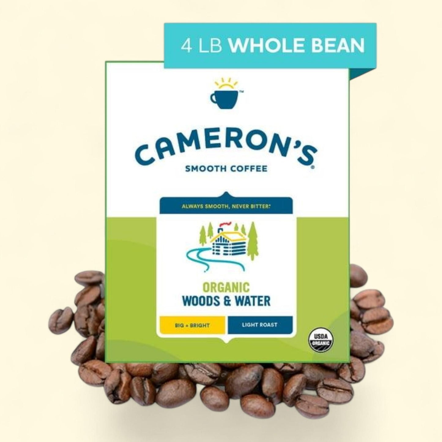 Cameron's Whole Bean Coffee, Woods & Water 64 oz.