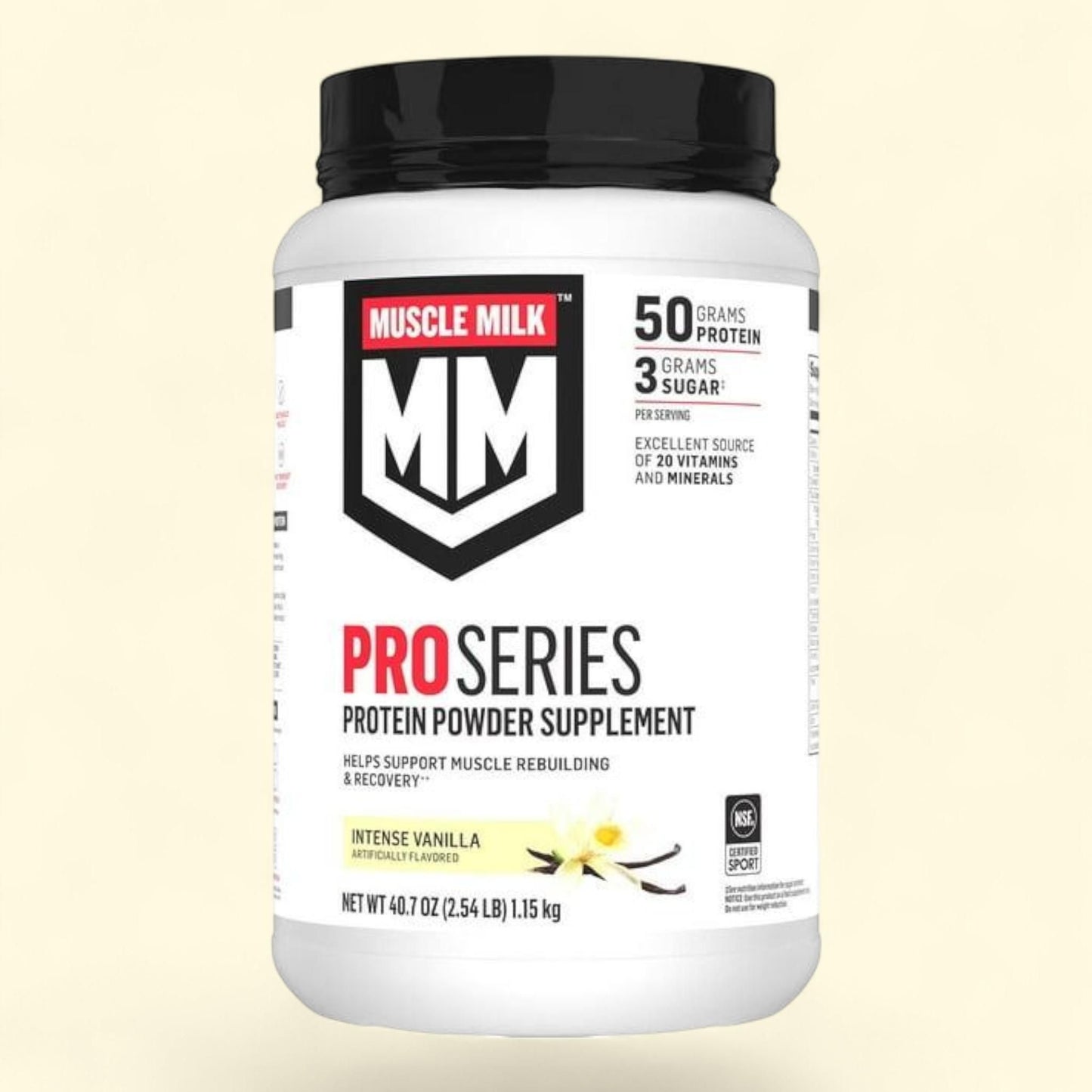 Muscle Milk Pro Series Whey Protein Powder, Intense Vanilla 2.54 lbs. — authentic US product shipped worldwide by Treatspree