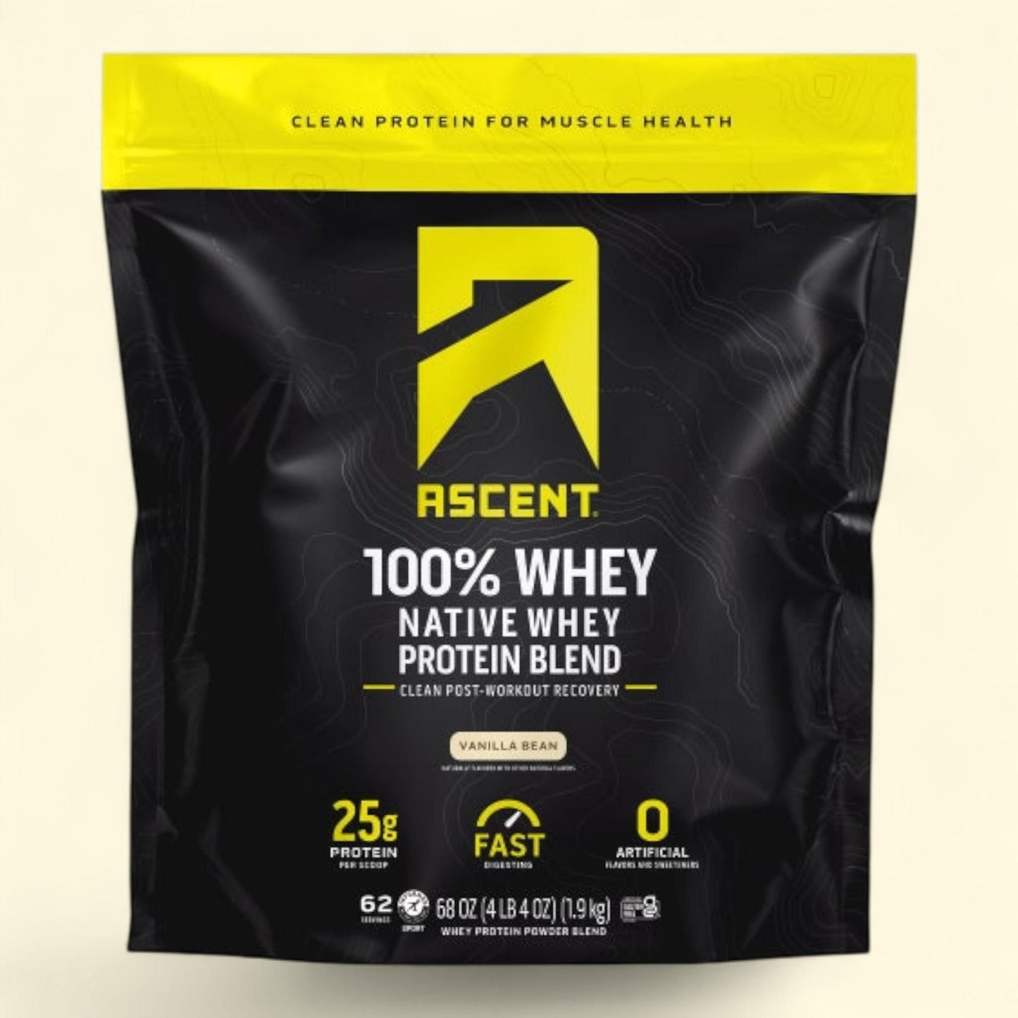Ascent Whey Protein, Vanilla Bean, 4.25 lbs