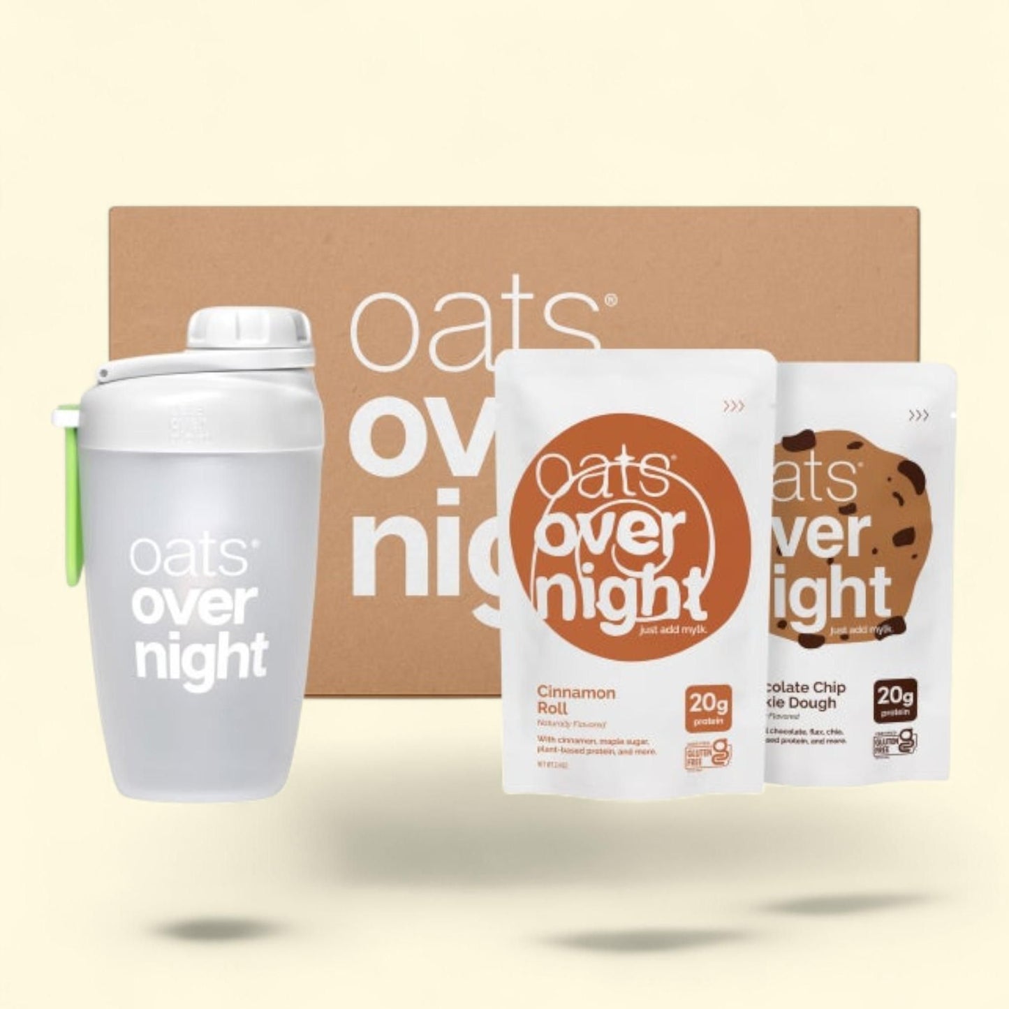 Oats Overnight Protein Shake, Cookie Dough & Cinnamon Roll 14-pack