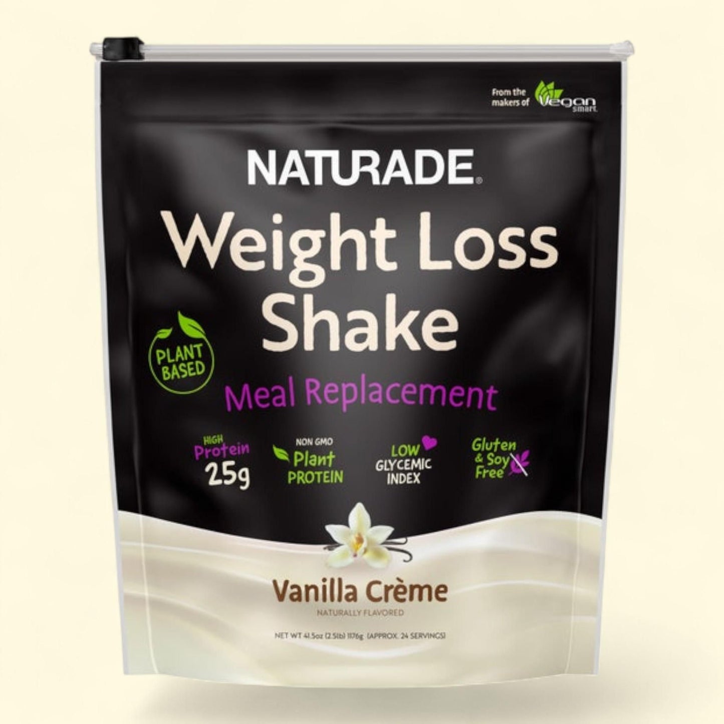 NATURADE Weight Loss Protein Shake, Vanilla Creme, 2.5 lbs