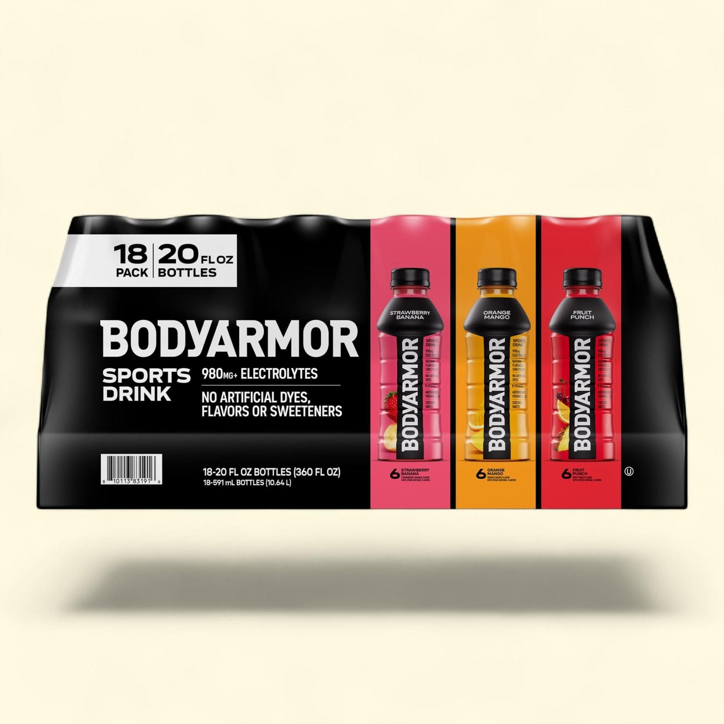 BODYARMOR SuperDrink, 20 fl oz, 18-count
