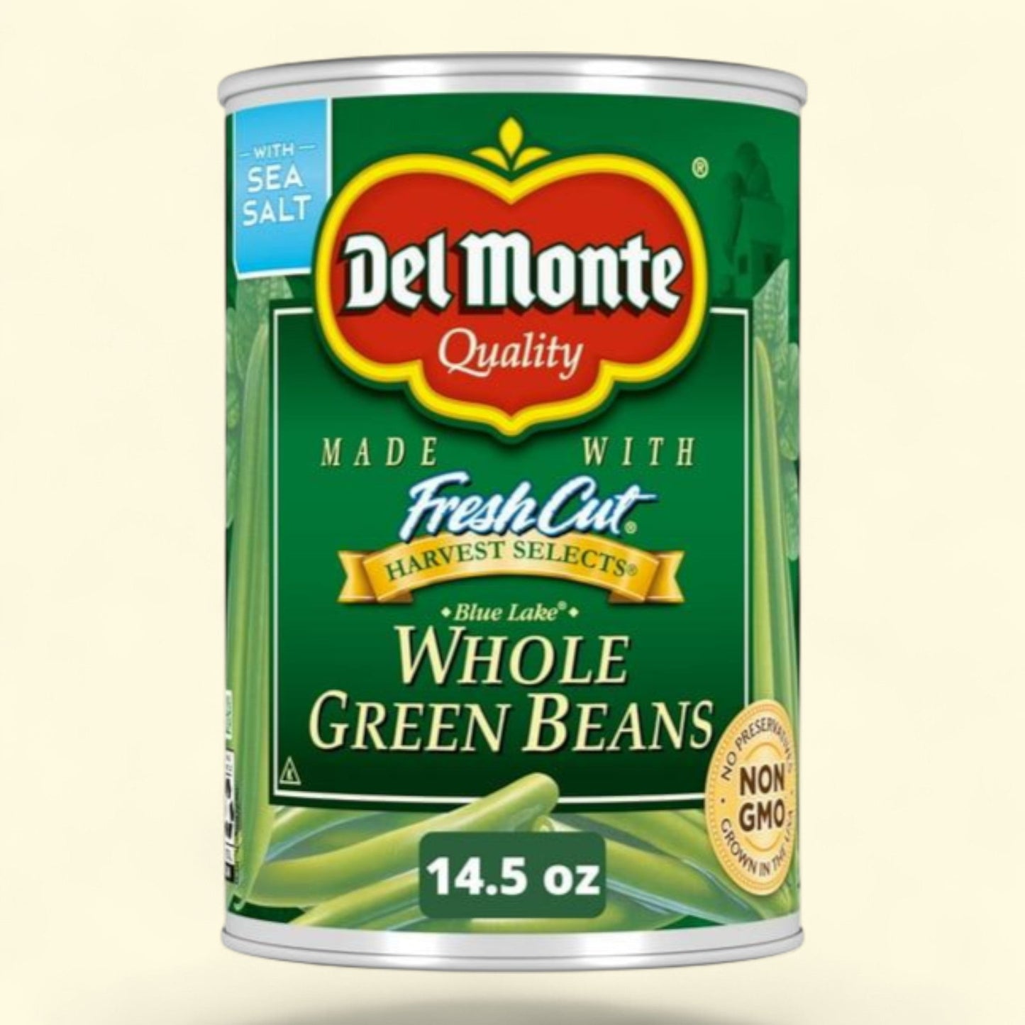 Del Monte Blue Lake Whole Green Beans, 14.5 oz Can