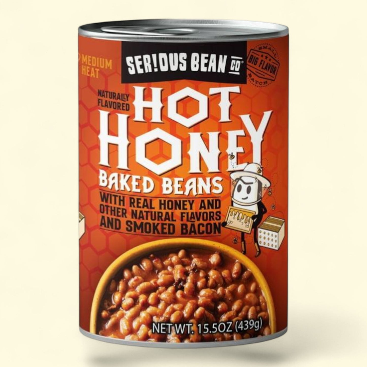 Haricots cuits au four au miel épicé SERIOUS Bean Co, 440 g