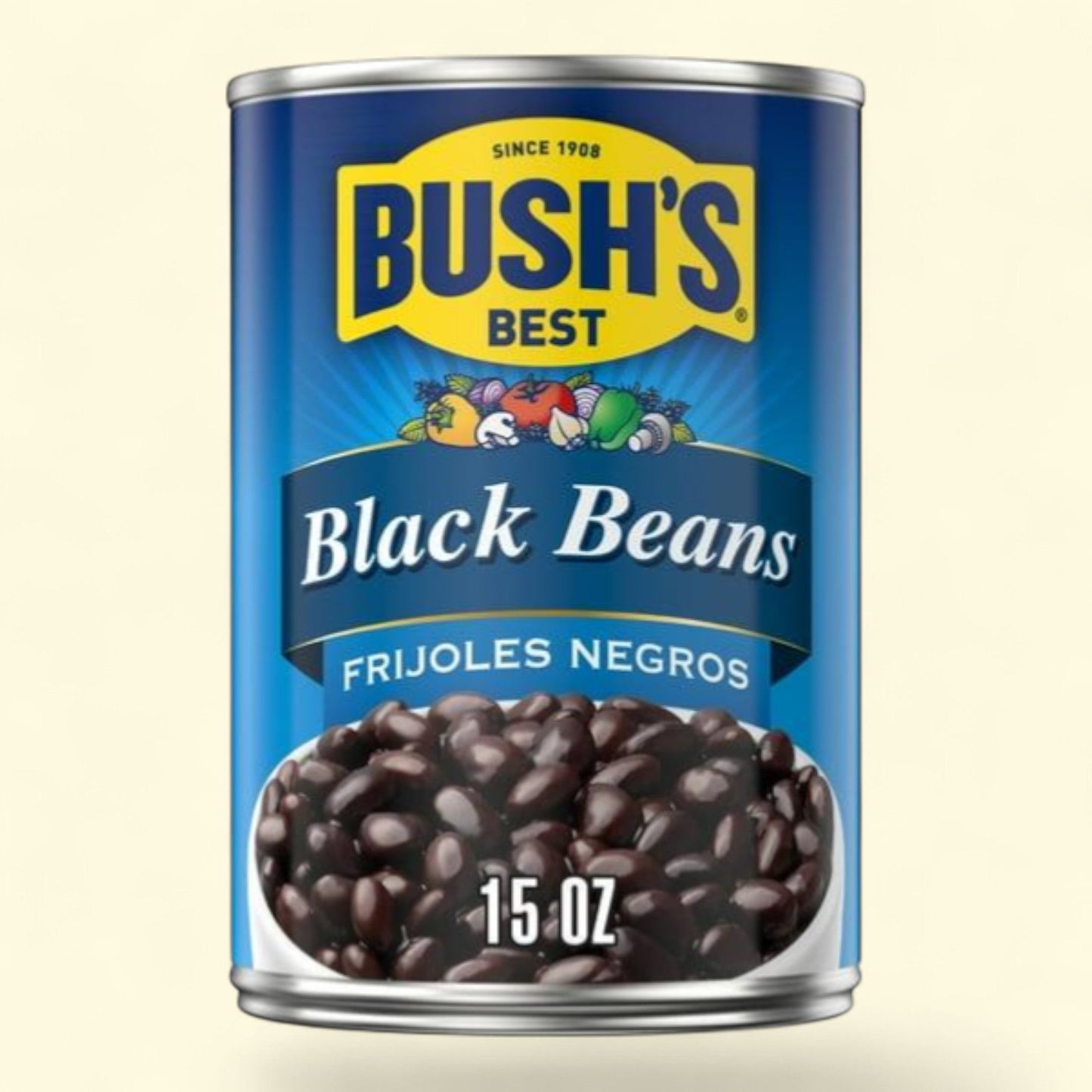 Bush's Black Beans, Canned Beans, 15 oz