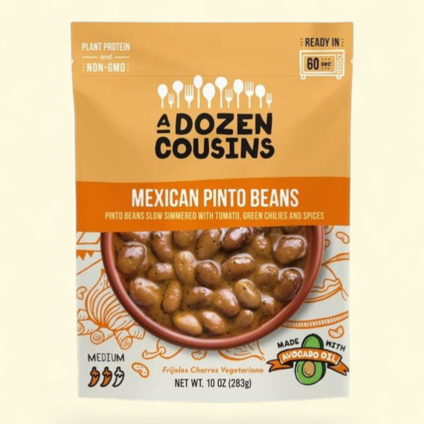 A Dozen Cousins Mexican Pinto Beans, 10 oz