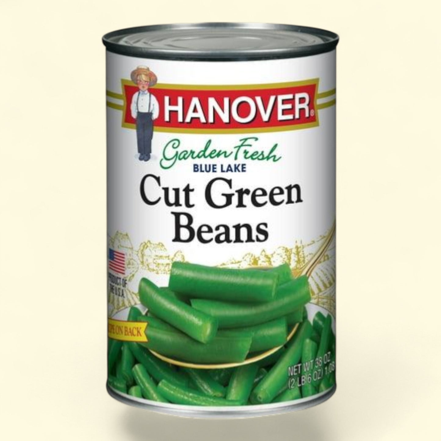 Hanover Blue Lake Cut Green Beans, 38 oz