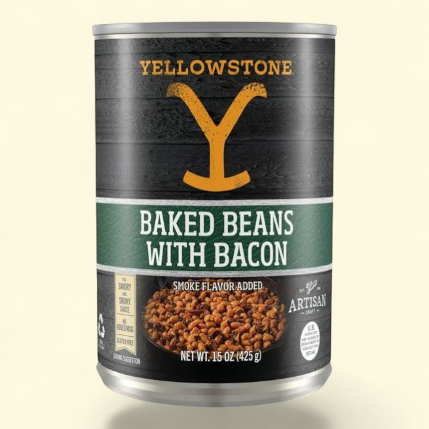 Haricots blancs au four à la mode de Yellowstone avec du bacon, 425 g