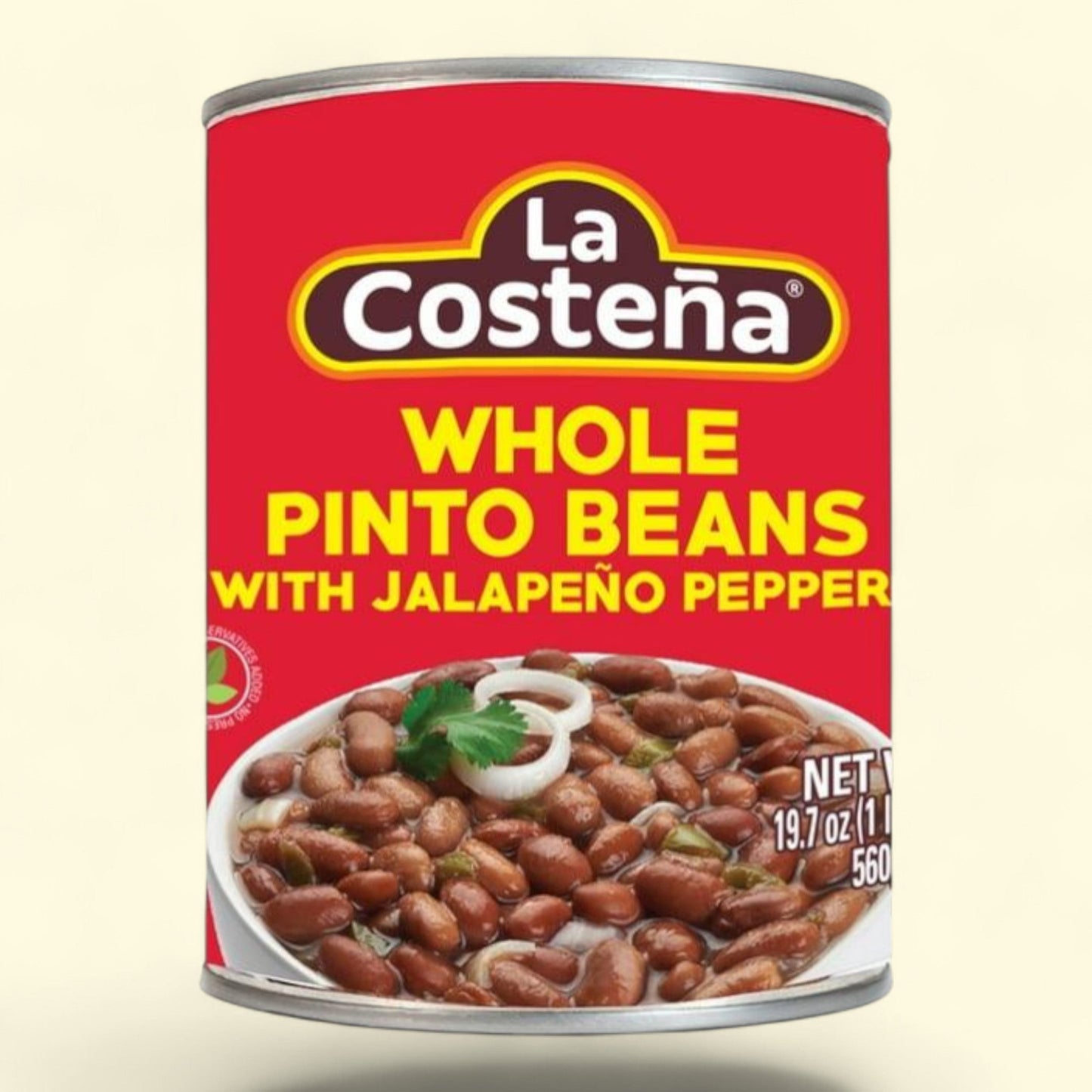 La Costena Whole Pinto Beans with Jalapenos, 19.7 oz