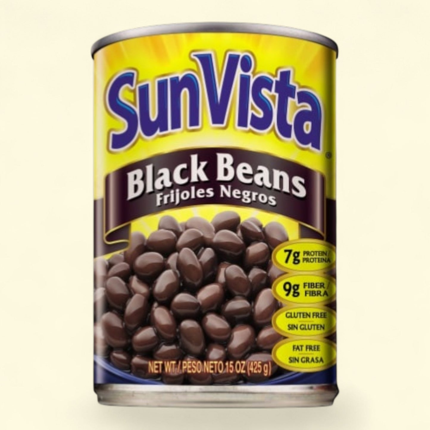 Sun Vista Black Beans, 15 oz — authentic US product shipped worldwide by Treatspree