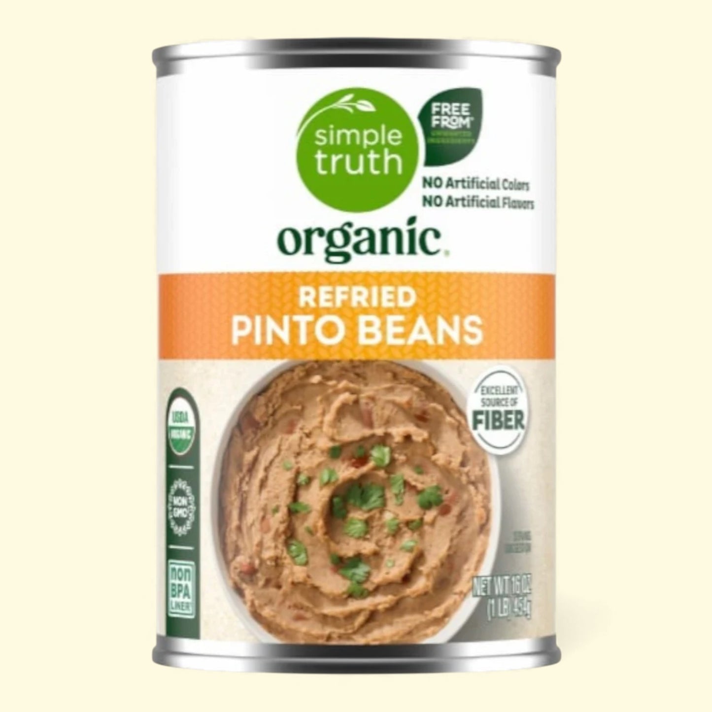 Simple Truth Organic, Refried Pinto Beans, 15 oz — authentic US product shipped worldwide by Treatspree
