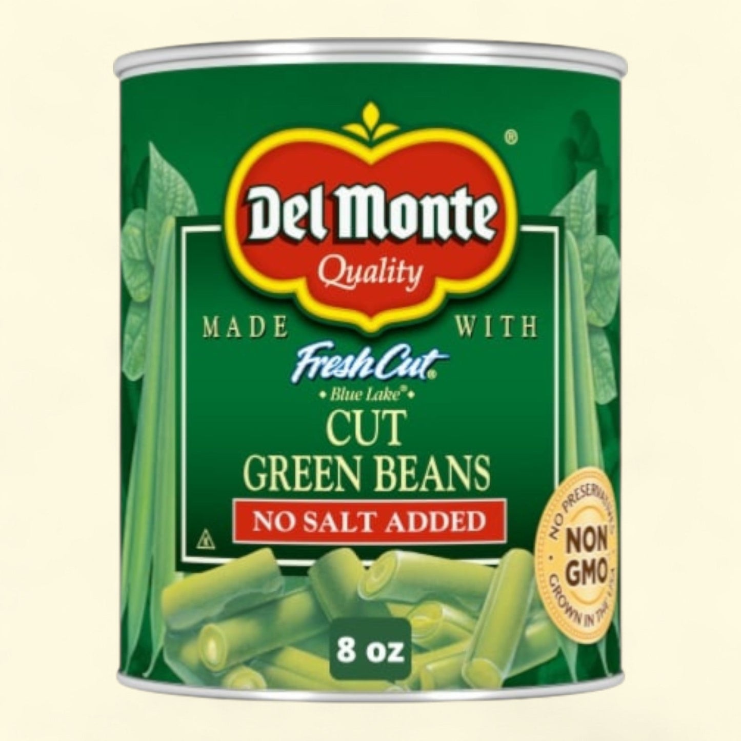 Del Monte Blue Lake Cut Green Beans, No Salt Added, 14.5 oz — authentic US product shipped worldwide by Treatspree