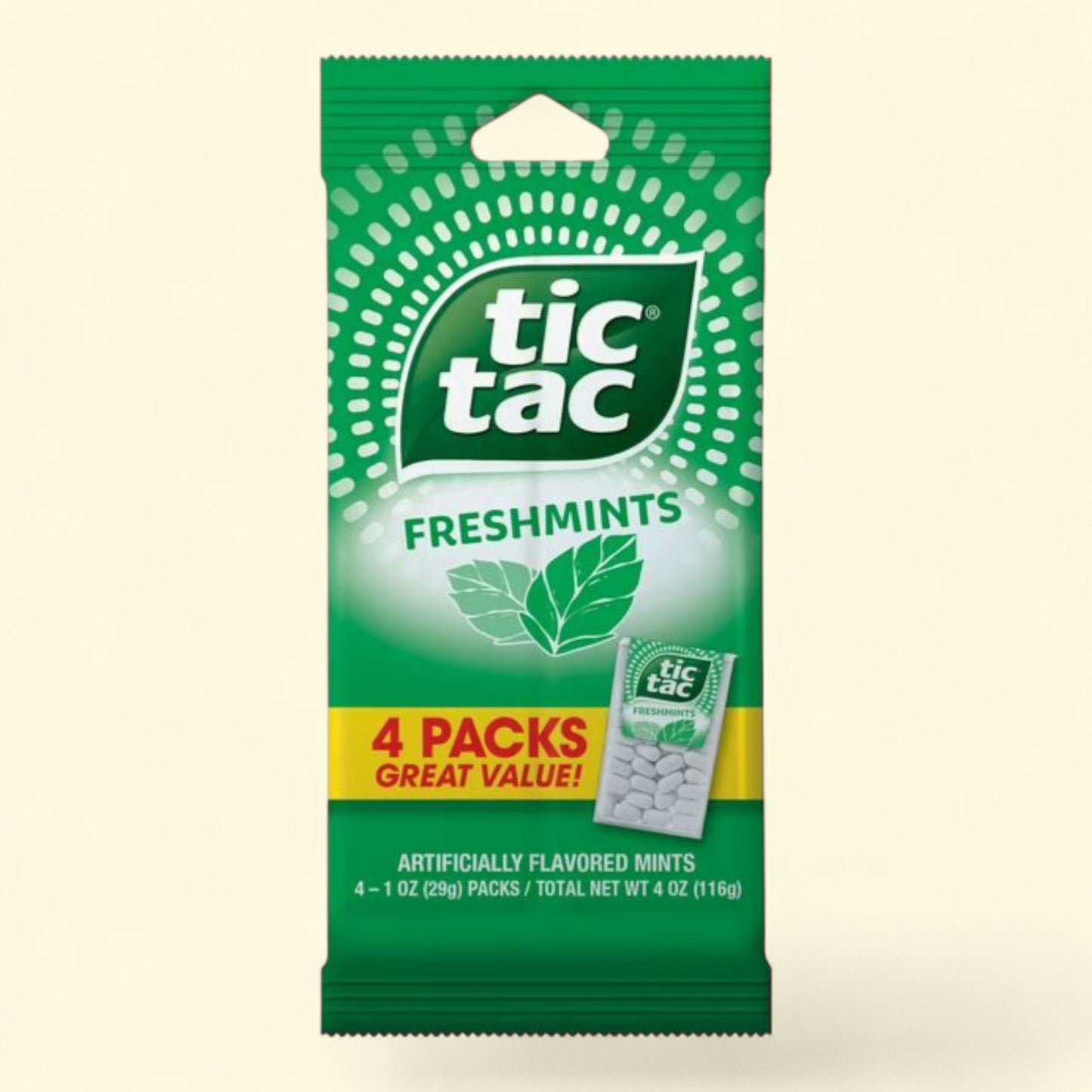 Tic Tac Freshmint Breath Mints, 4 Count, 1 oz