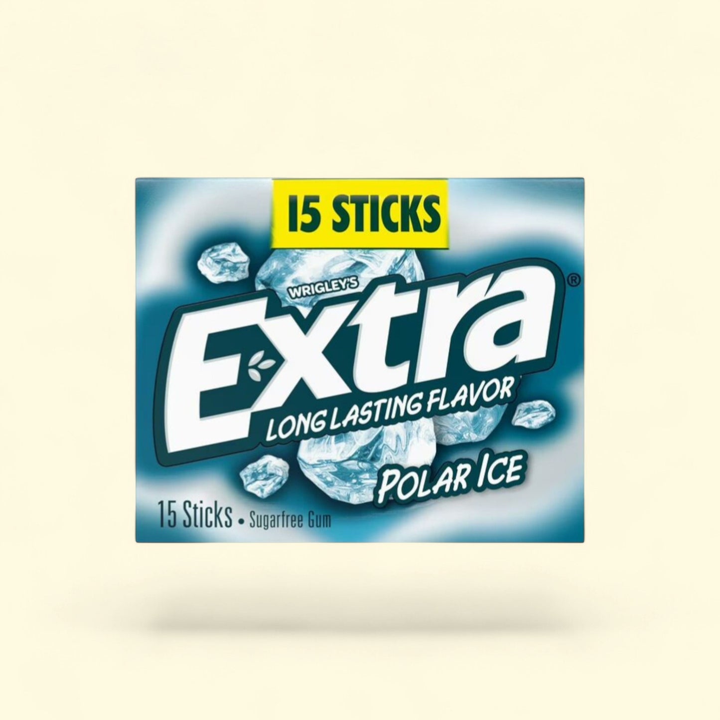 Extra Gum Polar Ice Chewing Gum, 15 Sticks — authentic US product shipped worldwide by Treatspree