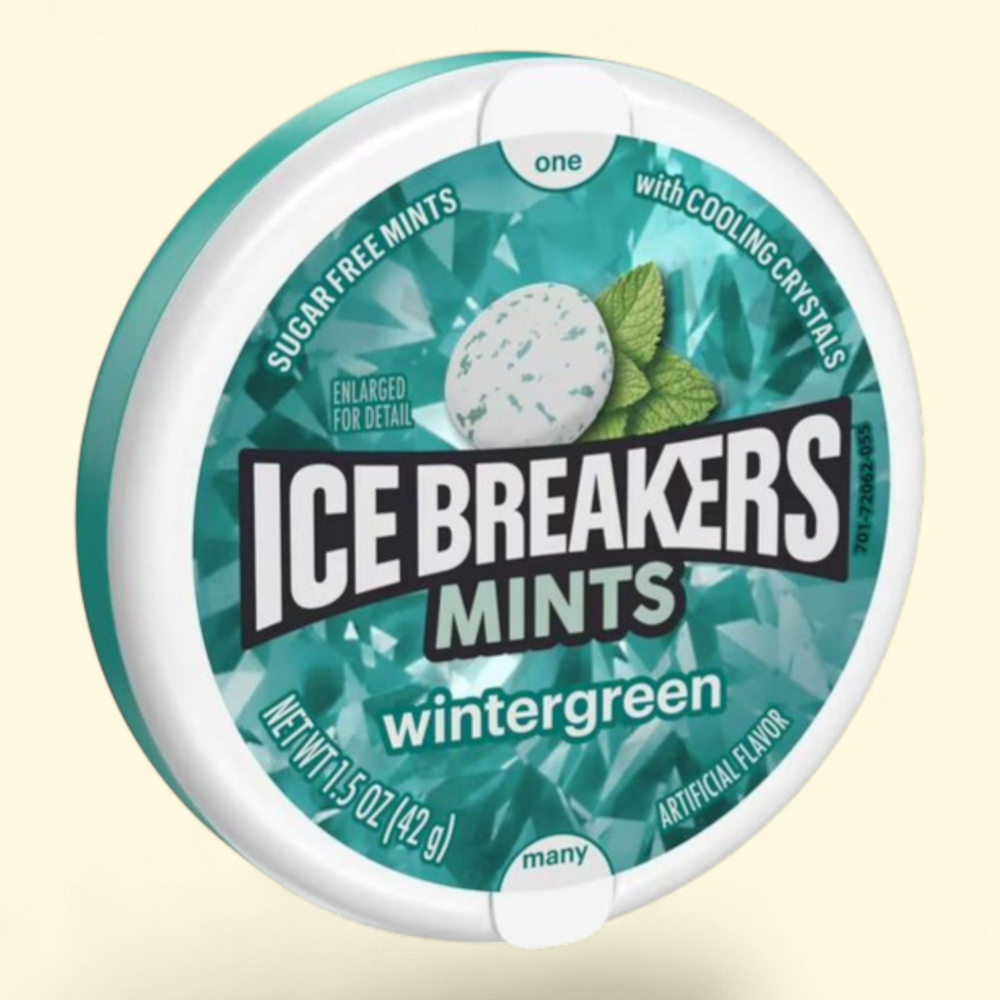 Ice Breakers Wintergreen Sugar Free Mints, 1.5 oz Tin