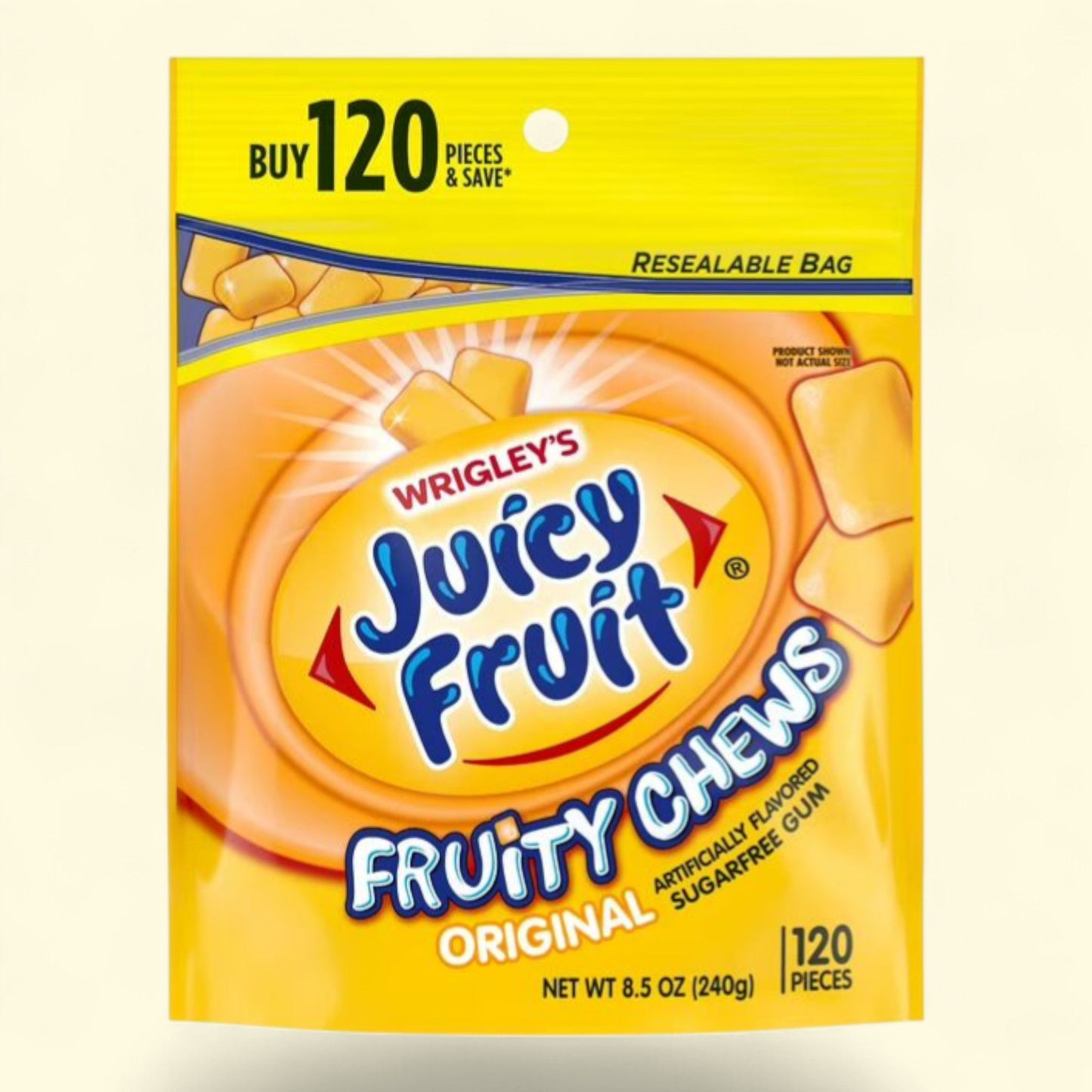Juicy Fruit Chewing Gum, 120 Count