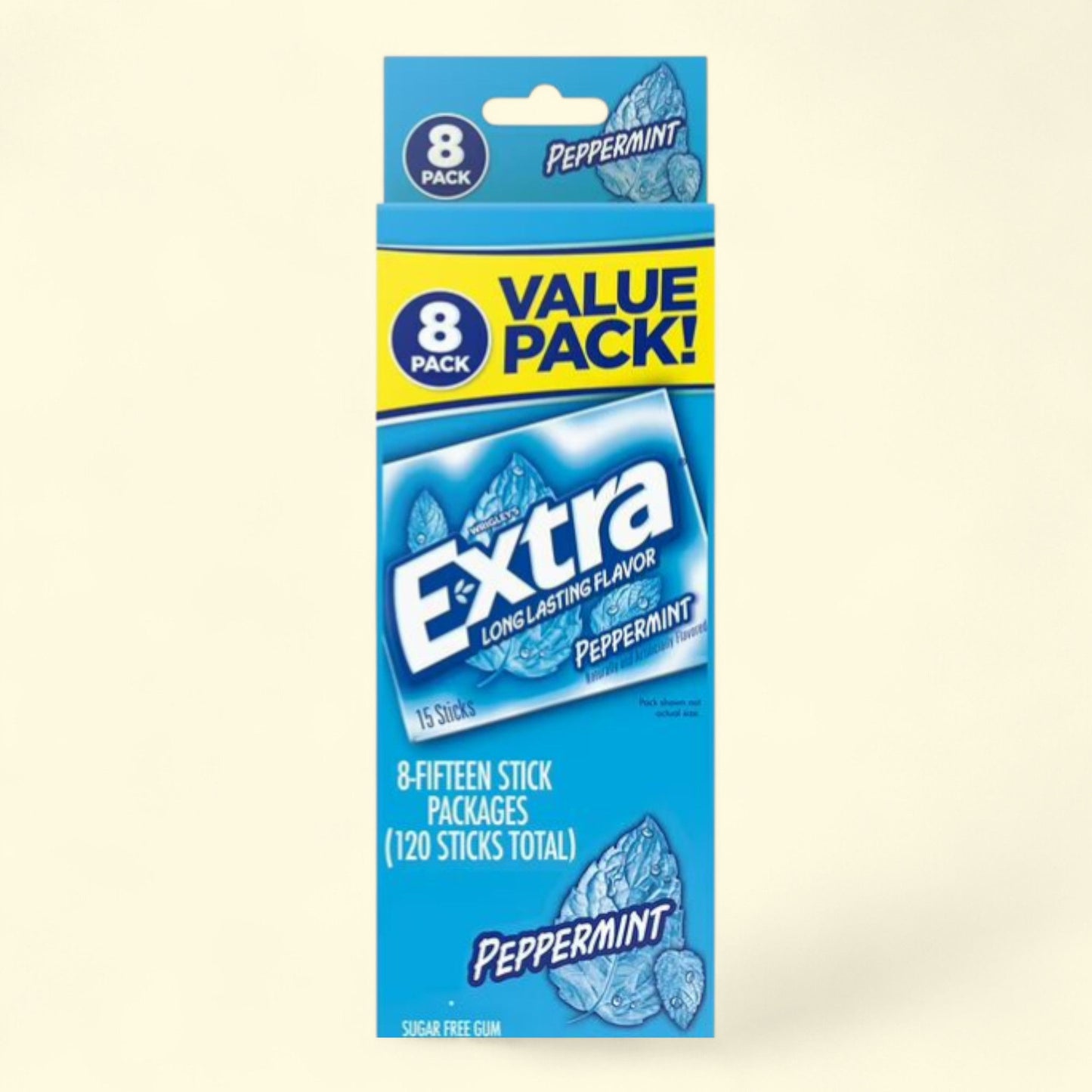 Extra Peppermint Chewing Gum, 8 Ct