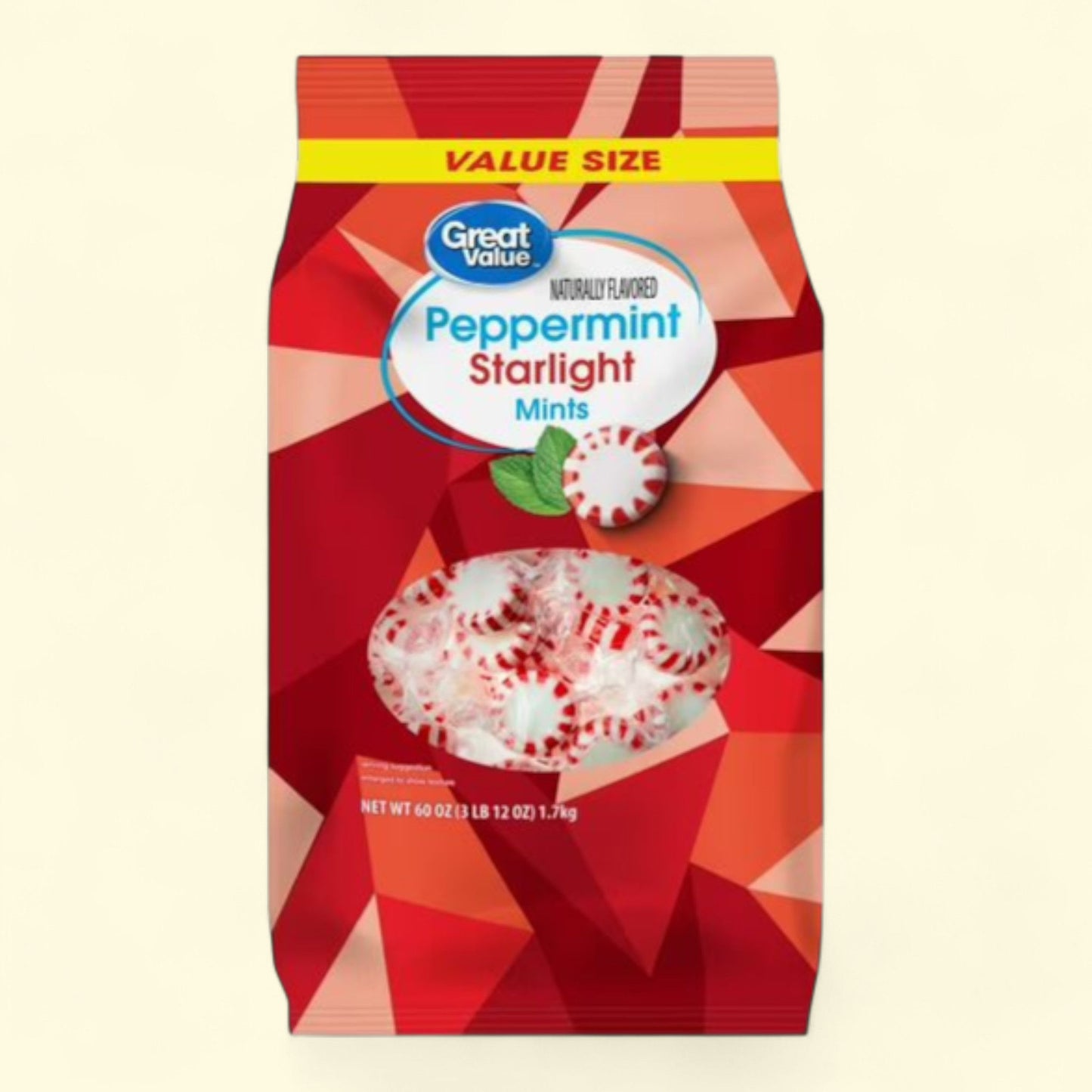 Great Value Peppermint Starlight Mints Hard Candy, 60 oz
