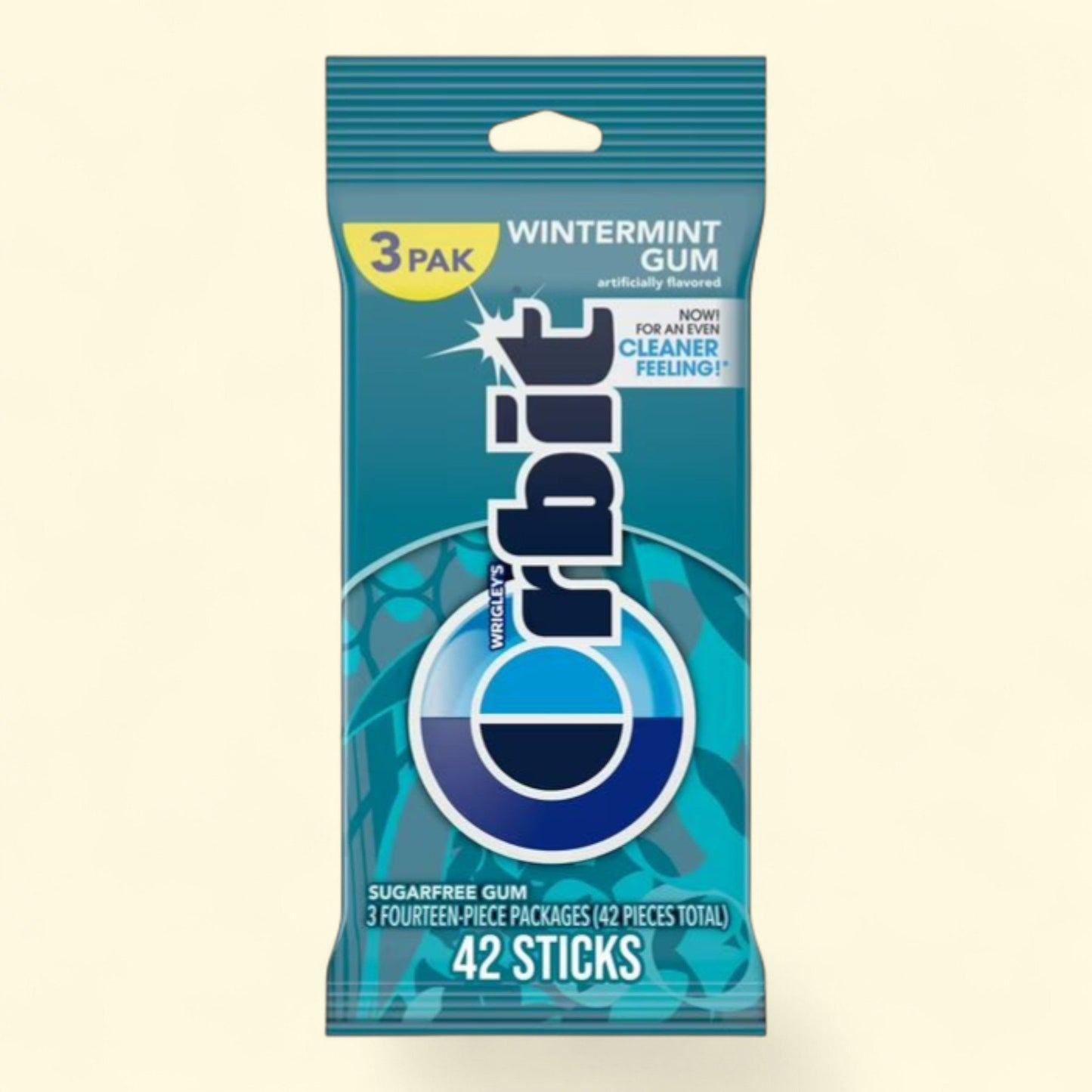 Orbit Wintermint Sugar Free Chewing Gum, 3 Ct Pack