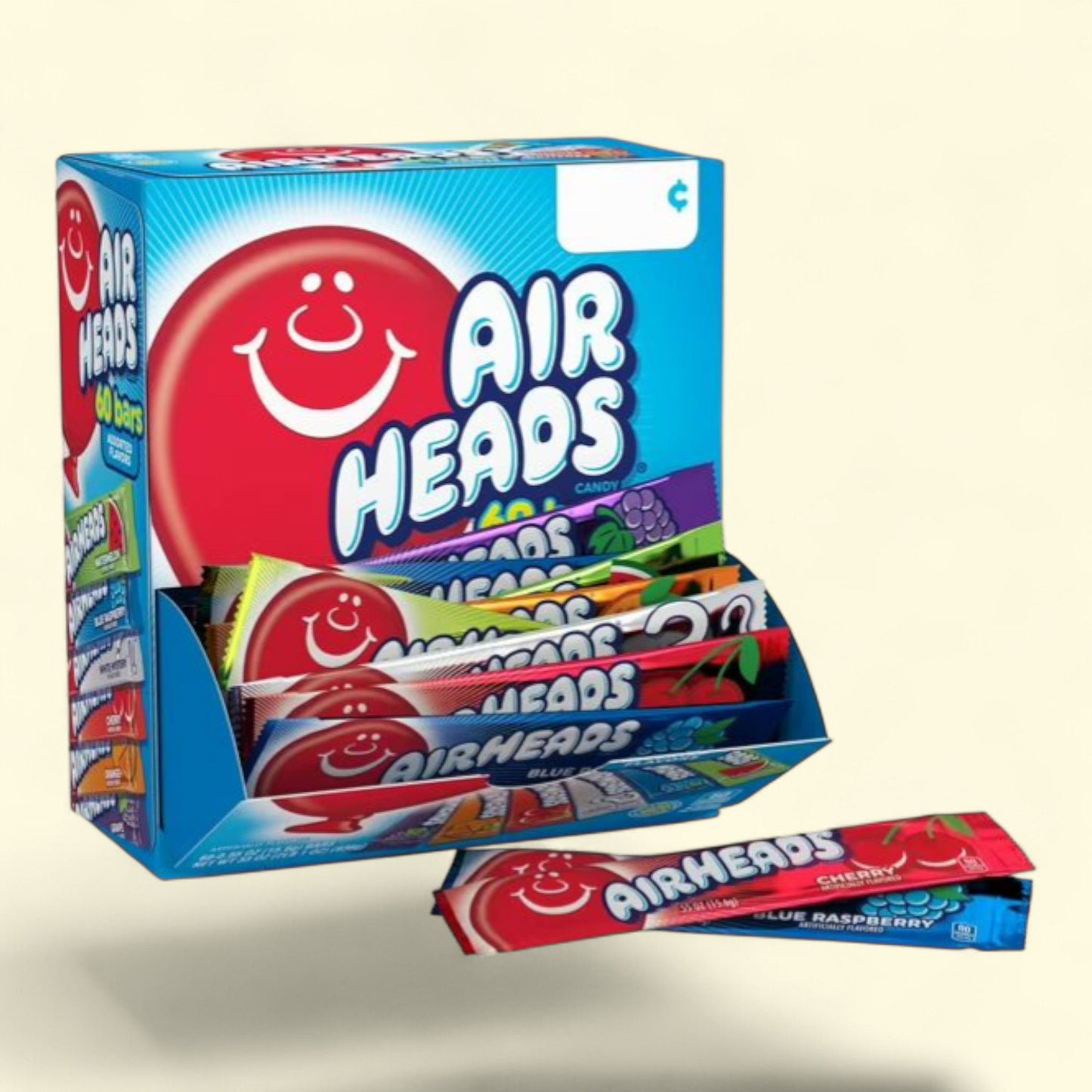 Barres de bonbons moelleux Airheads, format standard, 936 g, 60 unités