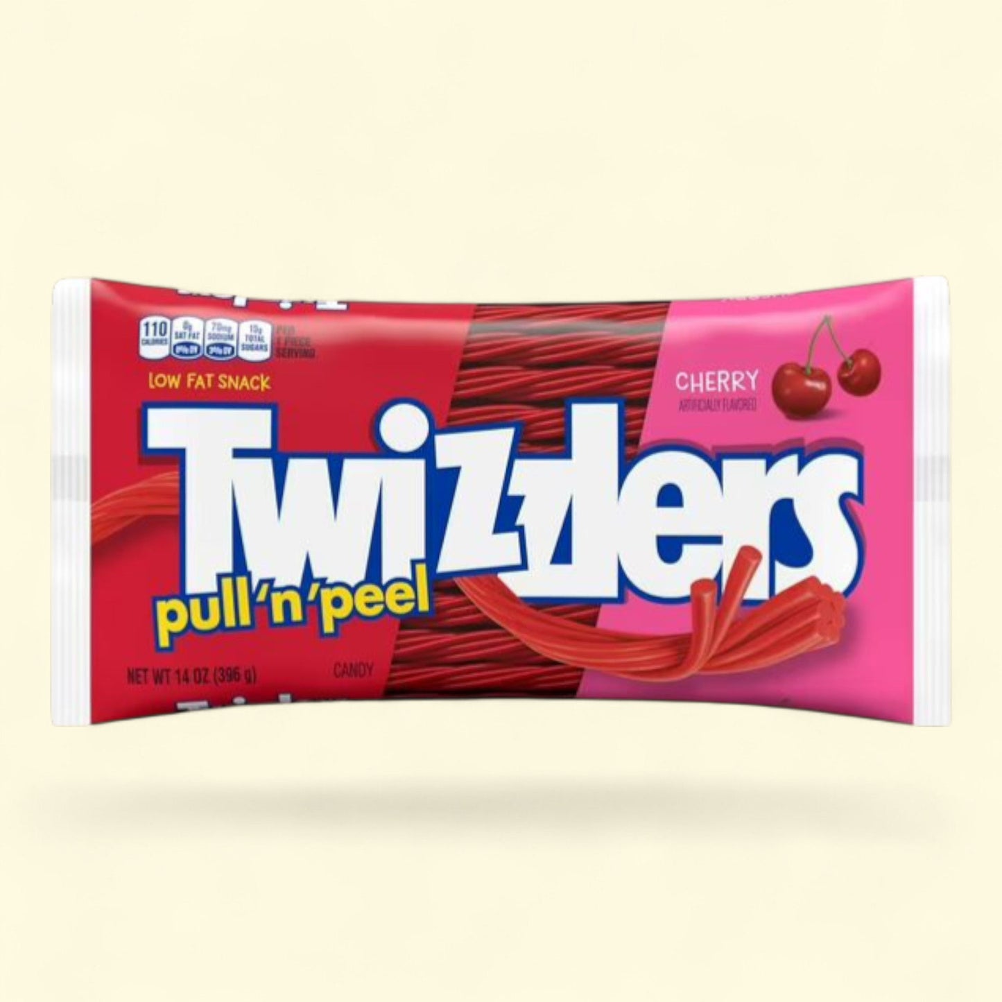 Twizzlers Pull 'N' Peel, réglisse à la cerise, 400 g