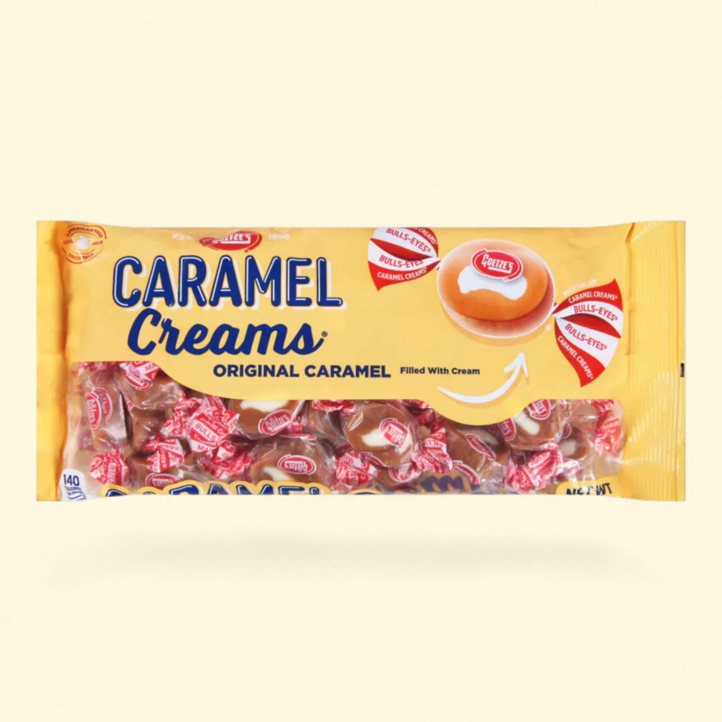 Crèmes au caramel originales Goetze's, format standard 340 g