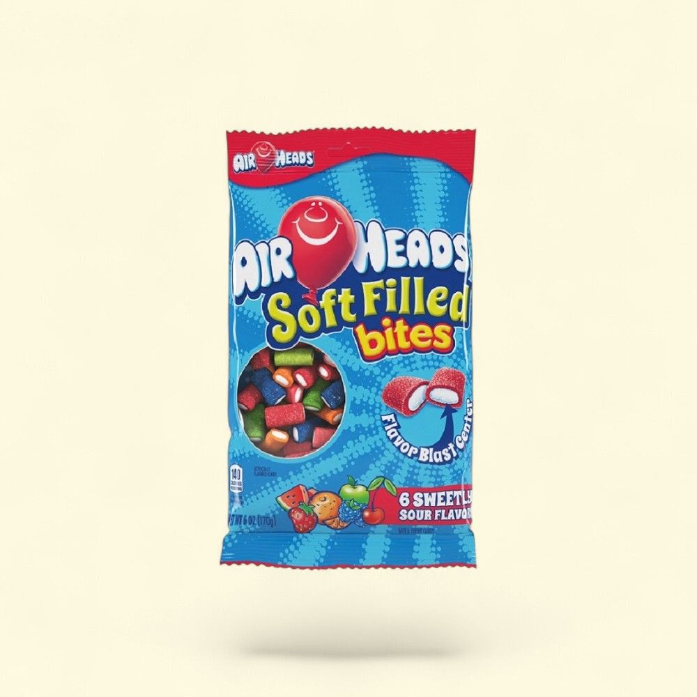 Air Heads Soft Filled Bites Candy 6oz — authentic US product shipped worldwide by Treatspree