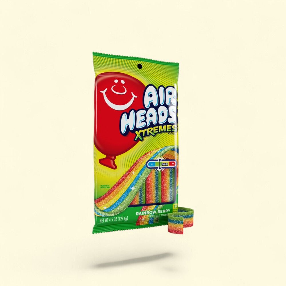 Air Heads Xtreme Rainbow Berry Chewy Candy — authentic US product shipped worldwide by Treatspree
