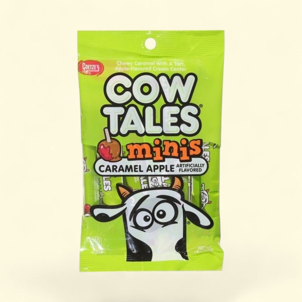 Cow Tales Minis Caramel Apple Candy Peg Bag — authentic US product shipped worldwide by Treatspree