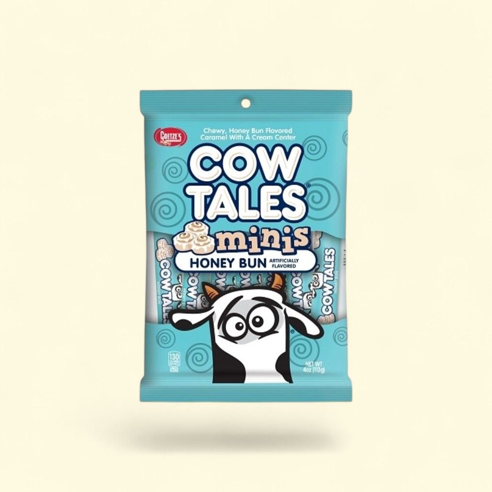 Cow Tales Minis Honey Bun Candy, 4 oz — authentic US product shipped worldwide by Treatspree