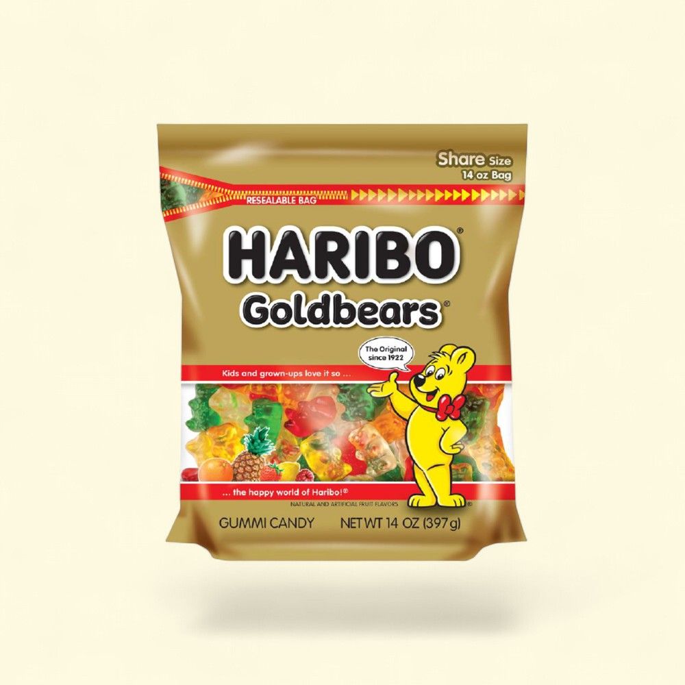 HARIBO Goldbears Gummi Candy, 14 oz (approx. 400g) — authentic US product shipped worldwide by Treatspree