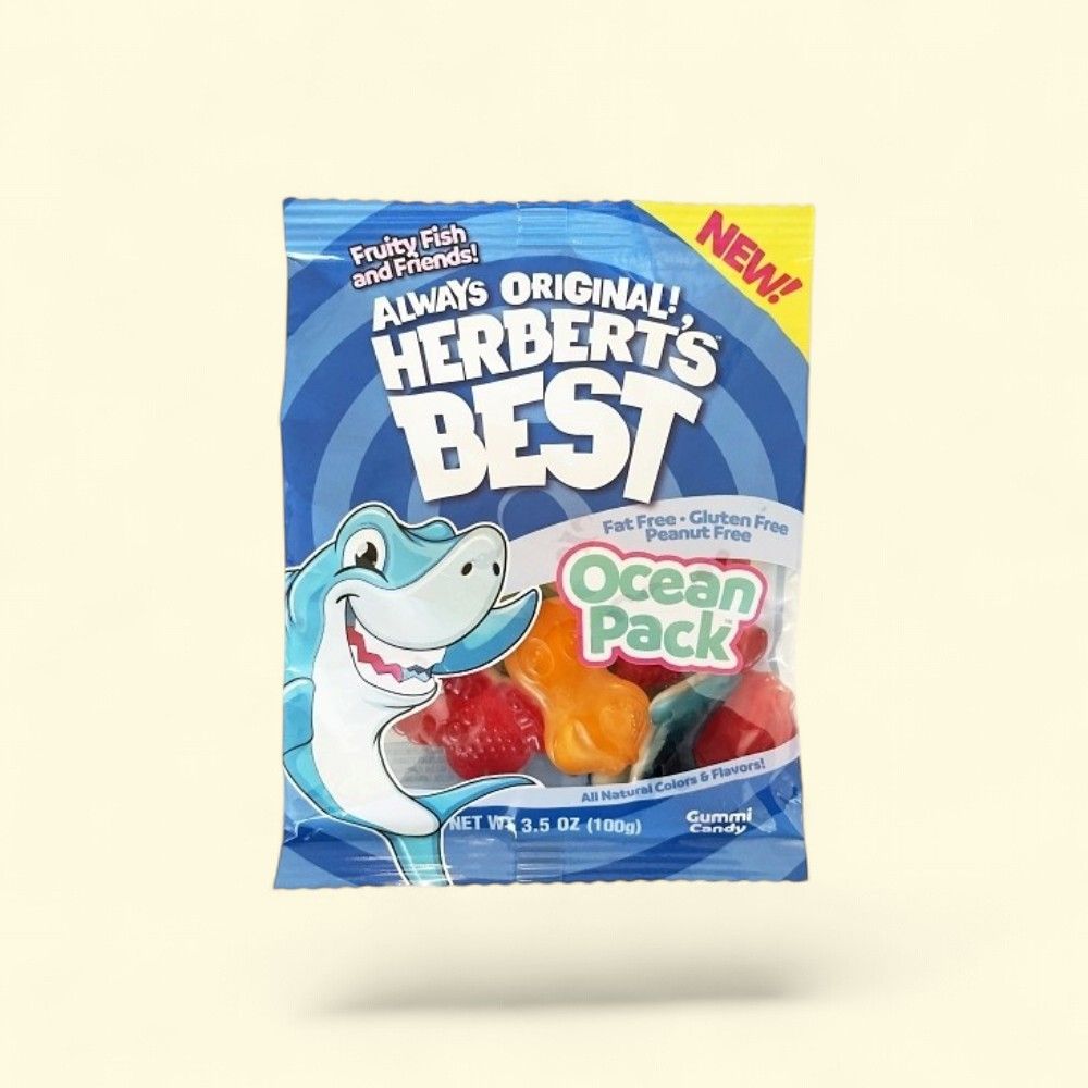 Herbert's Best Ocean Pack Gummy Candy 3.5oz — authentic US product shipped worldwide by Treatspree