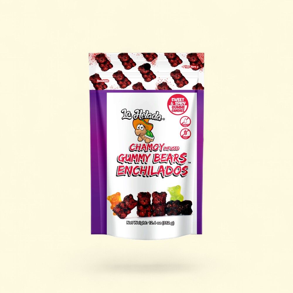La Helada Spicy Gummy Bears Enchilados 12.4oz — authentic US product shipped worldwide by Treatspree