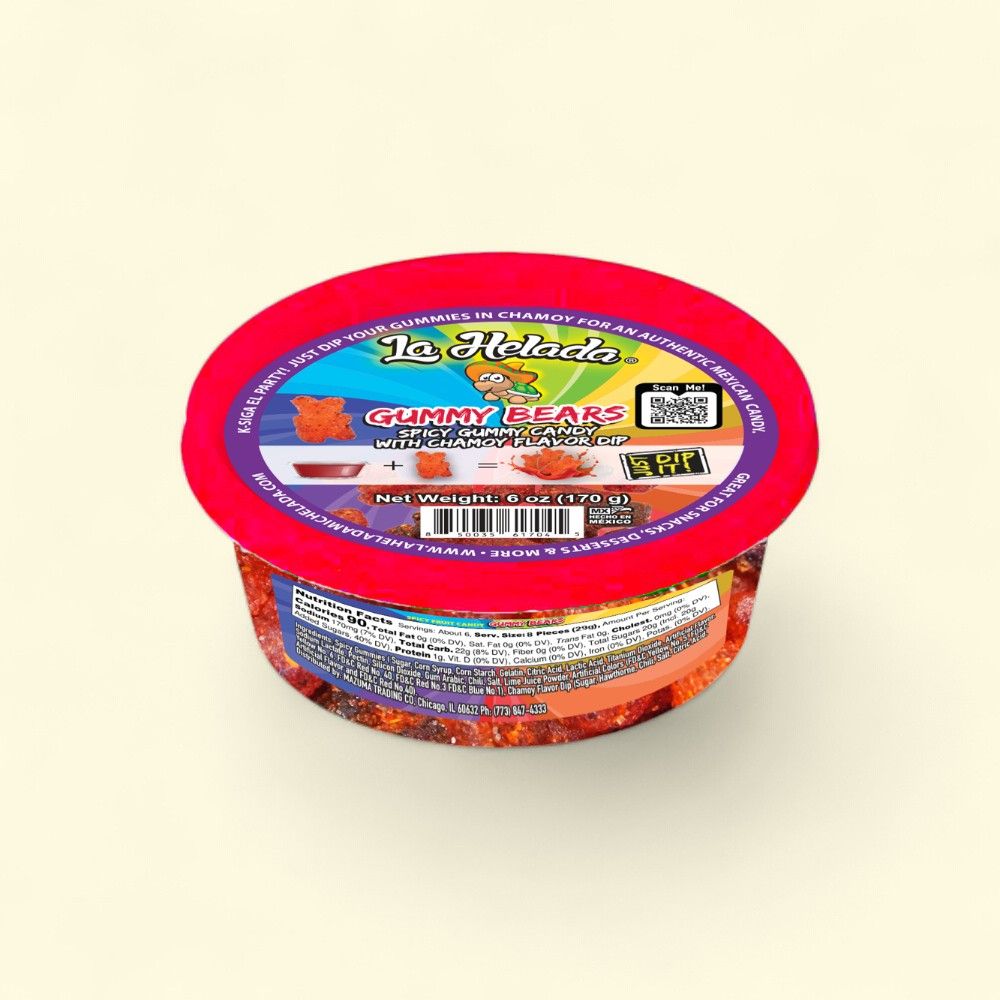 La Helada Gummy Bears with Chamoy Dip 6oz — authentic US product shipped worldwide by Treatspree