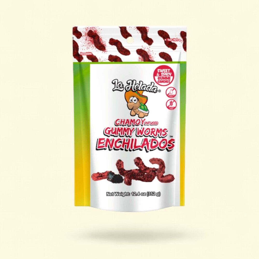 La Helada Enchilados Gummy Worms - Spicy Mexican Candy 12.4oz — authentic US product shipped worldwide by Treatspree