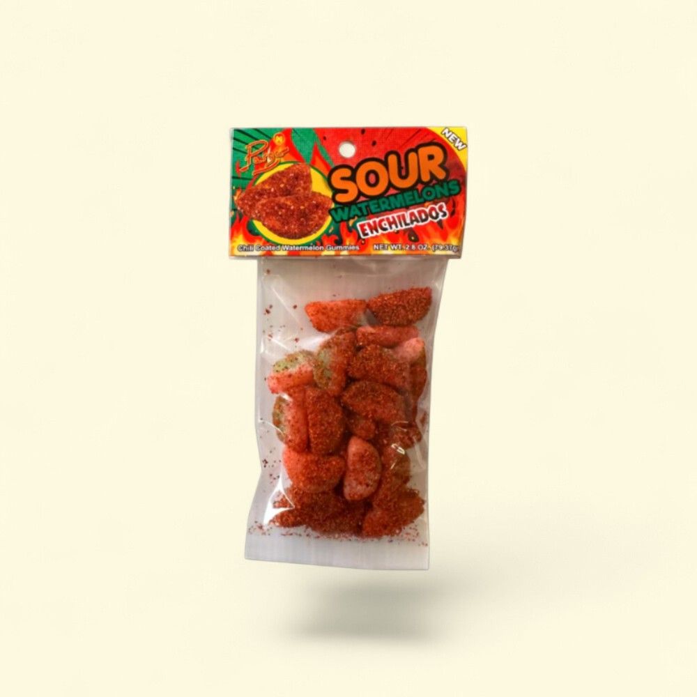 Parga Sour Watermelons Enchilados Gummies 2.8oz — authentic US product shipped worldwide by Treatspree