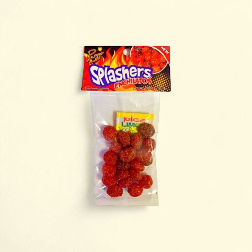 Parga Splashers Enchilados Chili Coated Gummies — authentic US product shipped worldwide by Treatspree