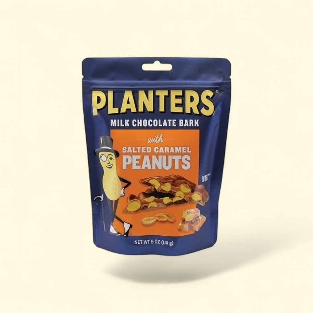 Planters Salted Caramel Milk Chocolate Peanut Bark — authentic US product shipped worldwide by Treatspree