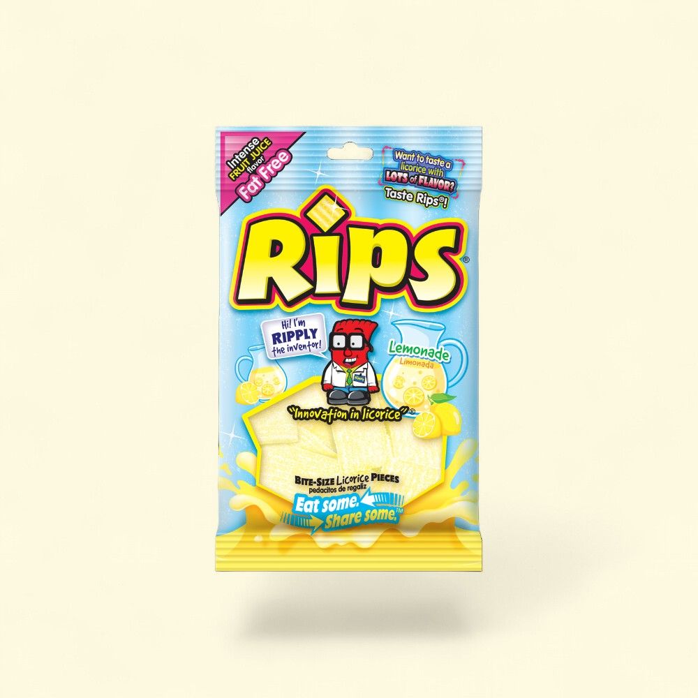 Rips Lemonade Bite Size Gummy Candy - 4oz Bag — authentic US product shipped worldwide by Treatspree