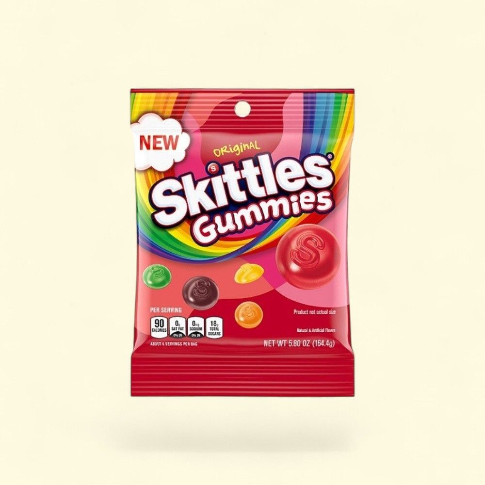 Skittles Original Gummies 5.8oz (164g) — authentic US product shipped worldwide by Treatspree
