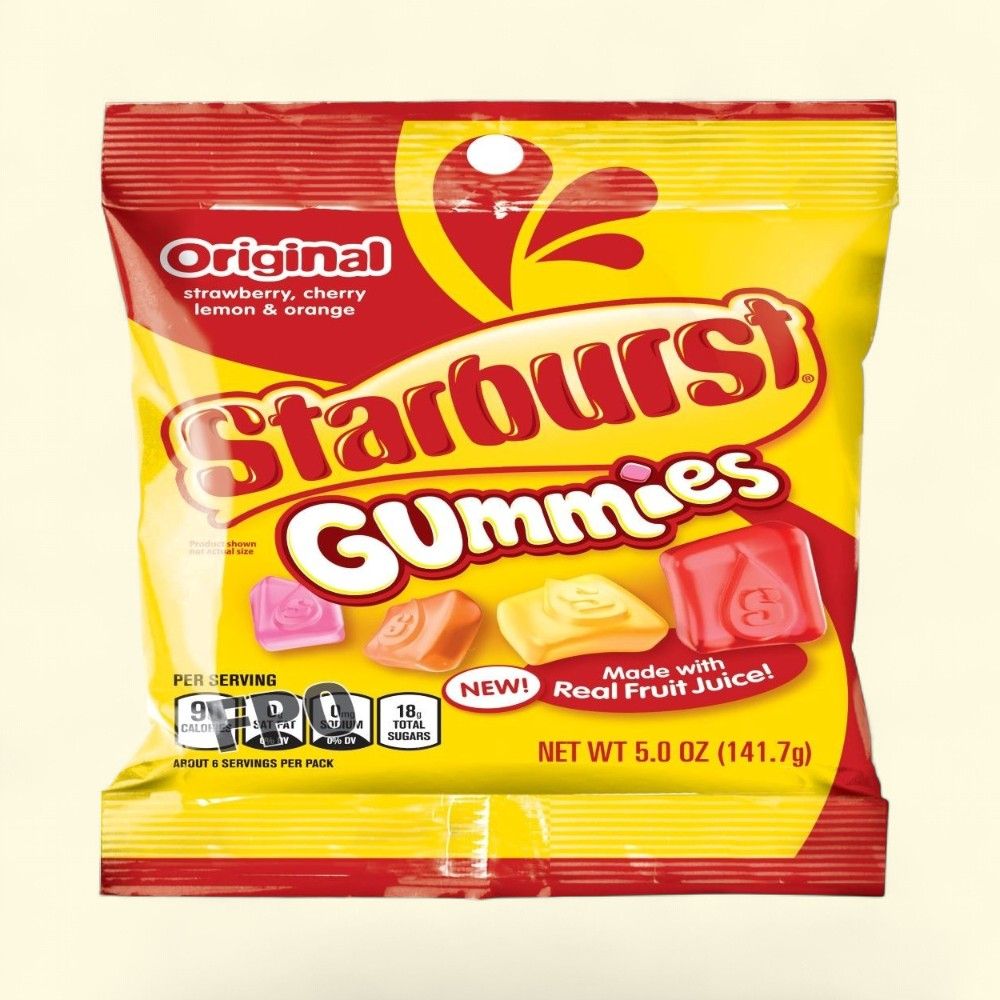Starburst Original Gummies Candy Bag 5oz — authentic US product shipped worldwide by Treatspree