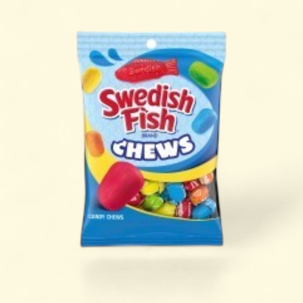 Swedish Fish Chews Assorted Fruit Flavors 5.12oz — authentic US product shipped worldwide by Treatspree