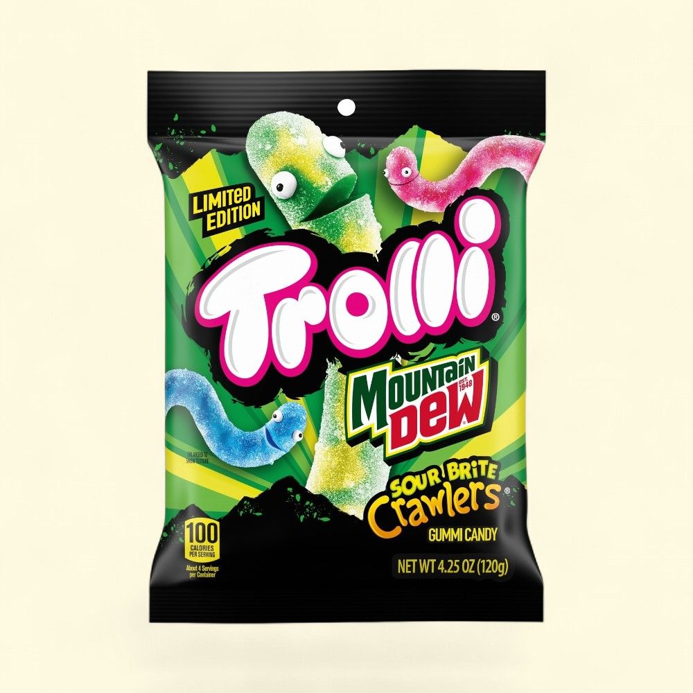 Trolli Sour Brite Crawlers Gummy Candy 4.25oz — authentic US product shipped worldwide by Treatspree